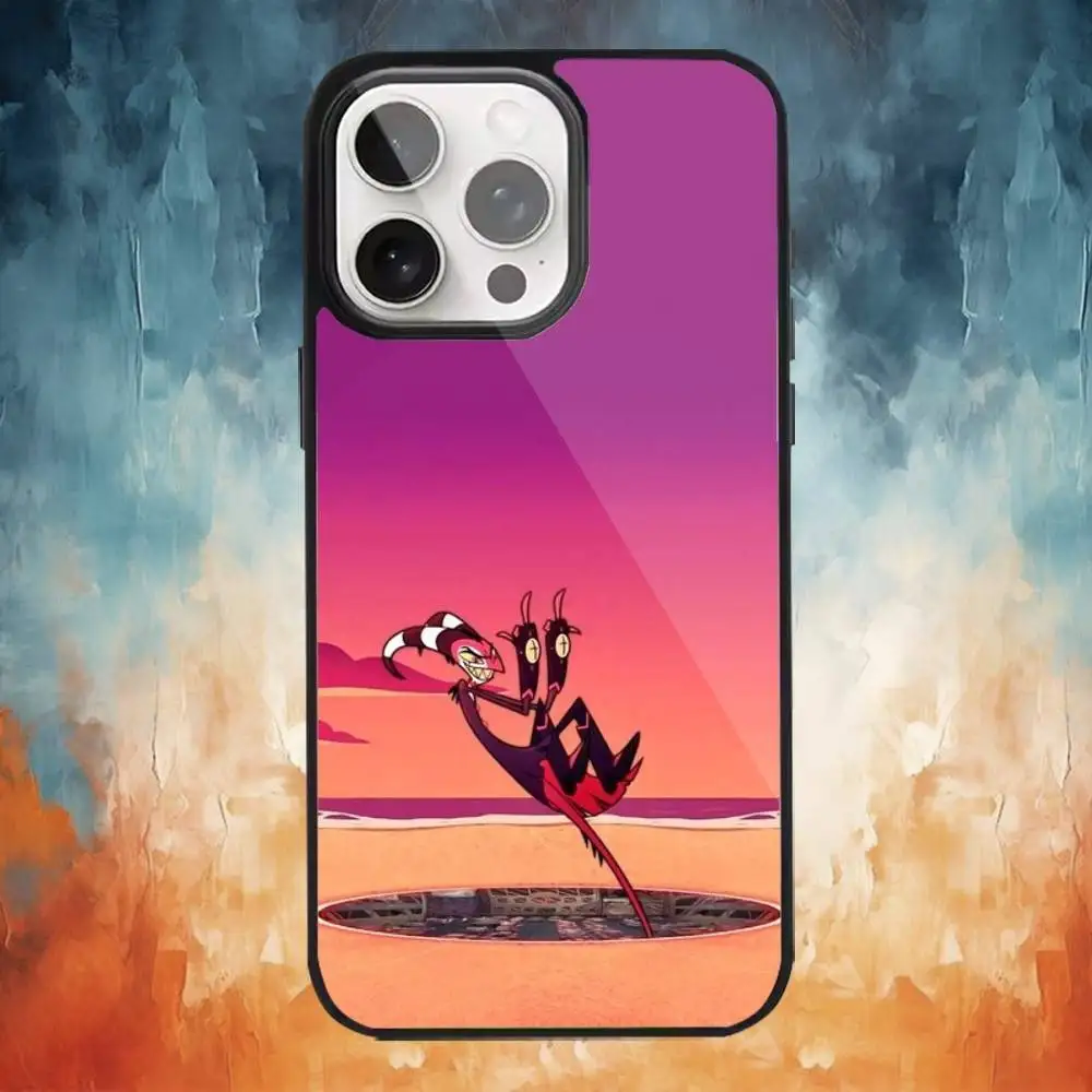 حافظة هاتف H-Helluva Boss Anime لهاتف iPhone17,16,15,14,13,12,11 Plus، Pro Max Magnetic للشحن اللاسلكي Magsafe