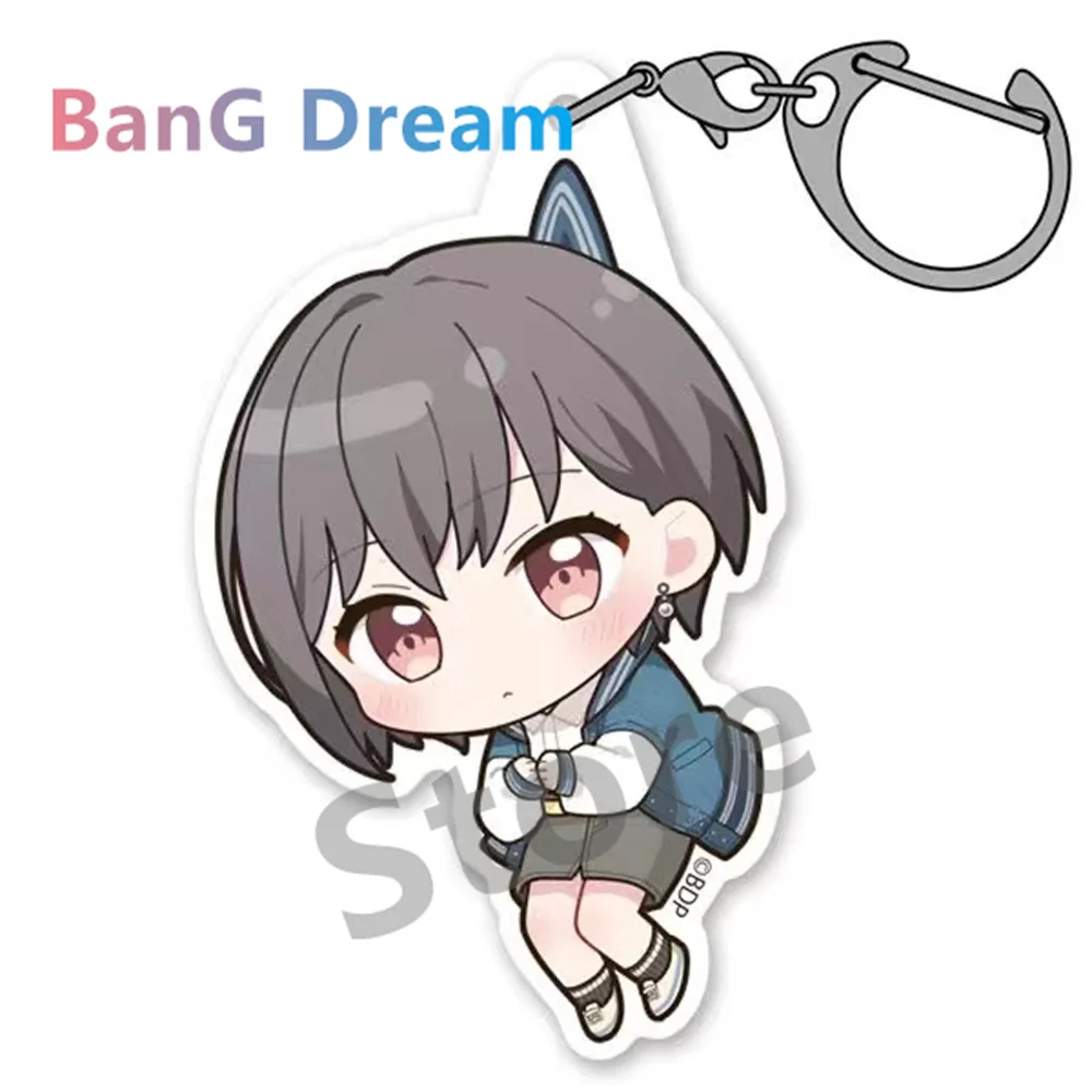 Hot Anime BanG Dream! Acrylic key chain Schoolbag decor Sign Fans Gifts 6cm