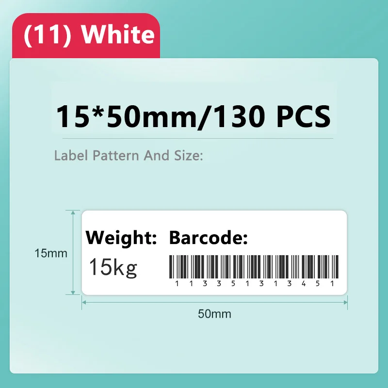 Niimbot D11/D101/D110 Mini Draagbare Printer Witte Tape Sticker Papers Waterdicht Anti-Olie Geen Lijm Thermische Label printer Nieuwe