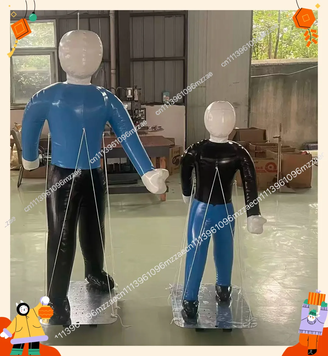 Dummy Car Electric Vehicle Bicycle Children Adult Anti-collision Test Props Inflatable Model