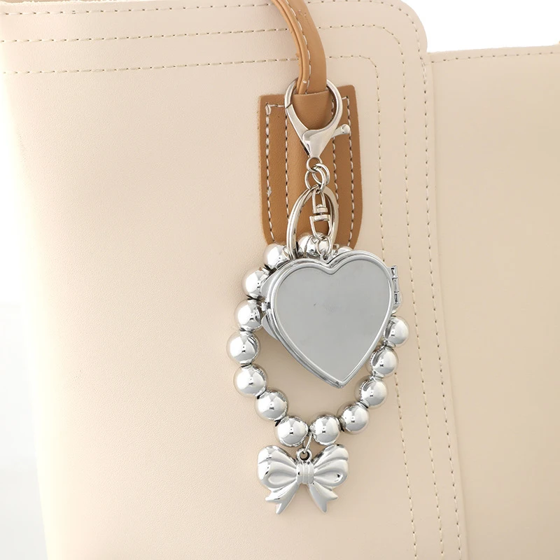 Fashion Bow Heart Beaded Mobile Phone Chain Anti-Lost Phone Lanyard Exquisite Sweet Pendant Keychain Earphone Camera Chain