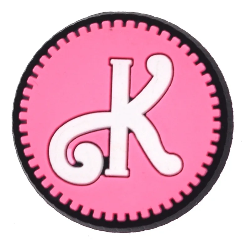 1 Uds. De bonitos abalorios de PVC rosa para zapatos, Pin decorativo para Crocs, accesorios, dijes, pulsera, pulsera DIY, regalos de fiesta para