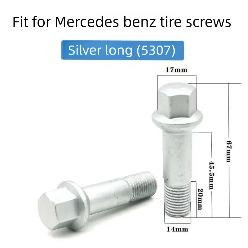 Accesorios de coche perno de rueda para Mercedes Benz W213 W205 W166 X166 W251 X204 4-MATIC A B C G M R GLK S clase tornillos de neumáticos