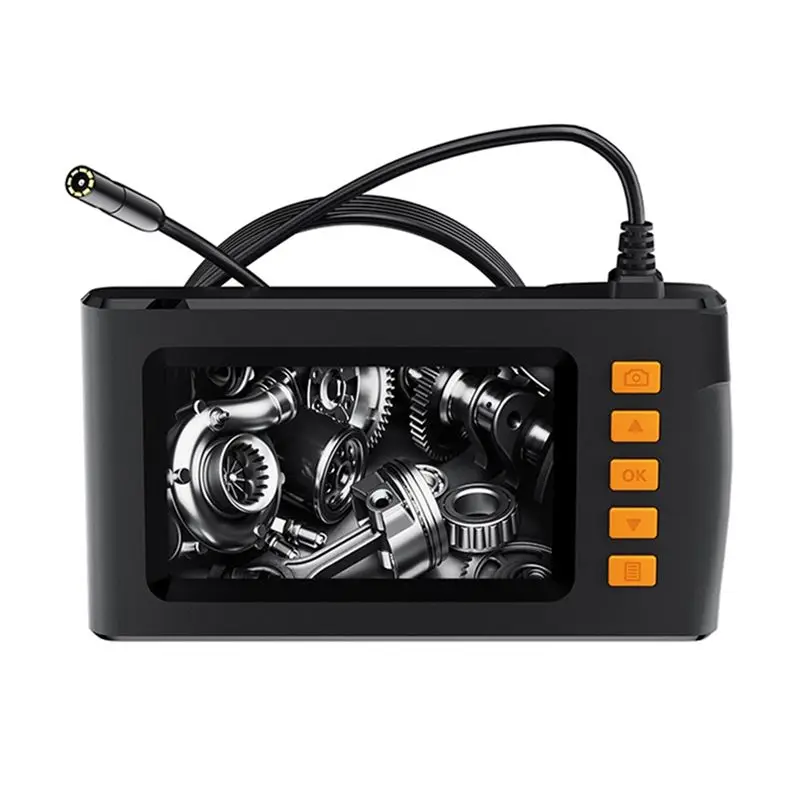 

HLZS-For Industrial Endoscope Camera 8Mm Waterproof IP67 HD Inspection Borescope Drain Snake Camera 4.3 Inch Screen Camera