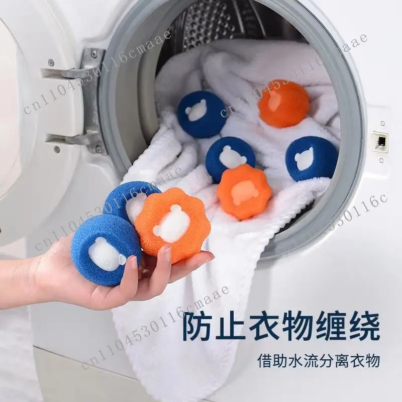 Washing machine sponge cleaning ball sticky hair decontamination laundry anti-winding sponge laundry ball