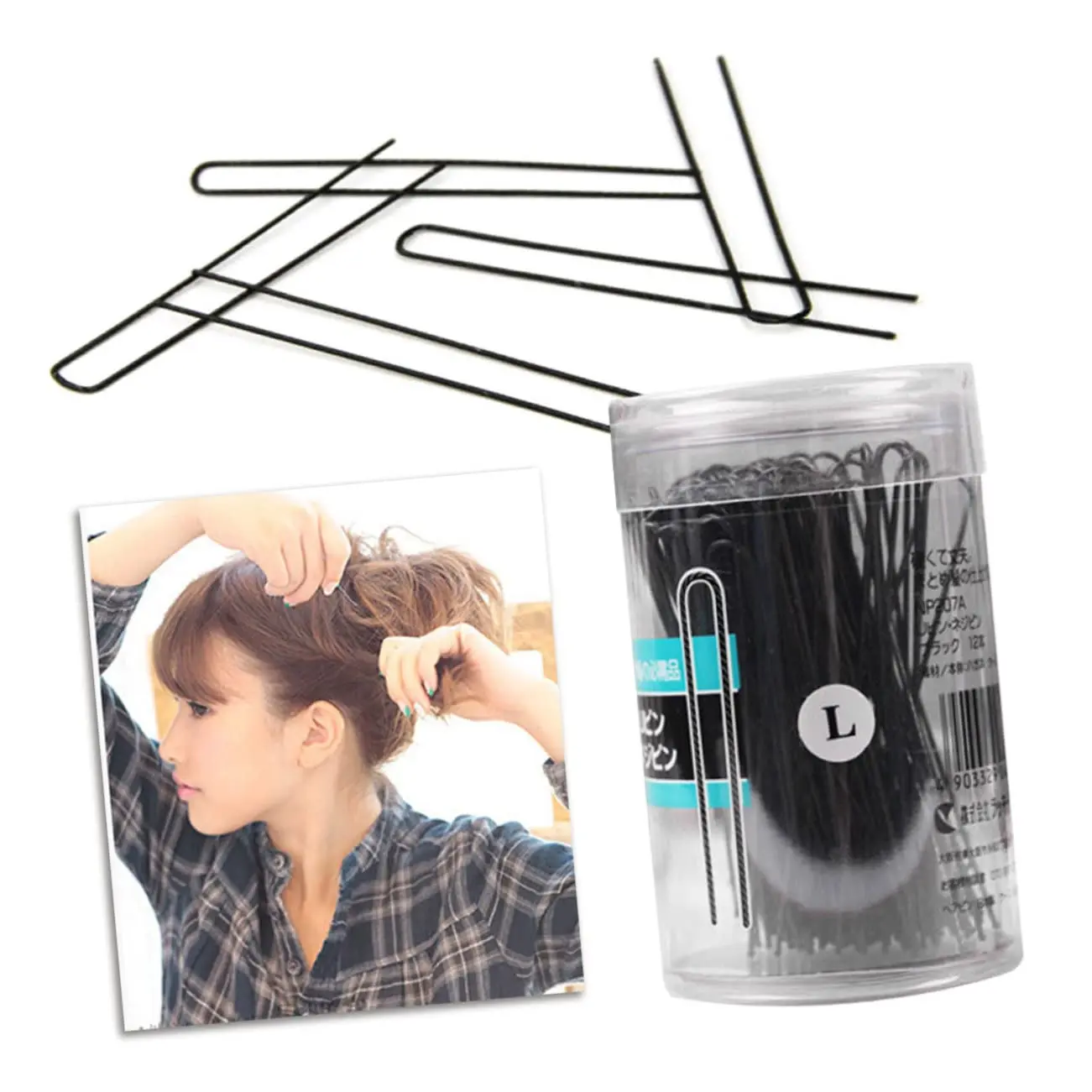 Multipurpose 100 Pcs  U Shaped Hair Pins Buns Updo Hairstyles Stainless Steel Hair Pins Perfect Hair Accessories Women Styling