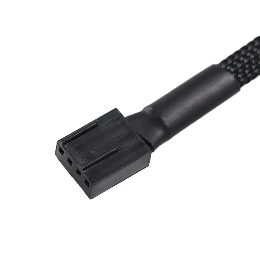 CPU Fan Connector Plug Backword 3 Pin Cable for Computer Fan PWM Extension Cable Fan Extension Cable 4 PIN Power Cables