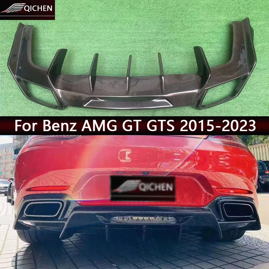 

Диффузор заднего бампера, спойлер и сплиттеры из карбона в стиле Mercedes Benz AMG GT GTS R, аксессуары для тюнинга кузова.
