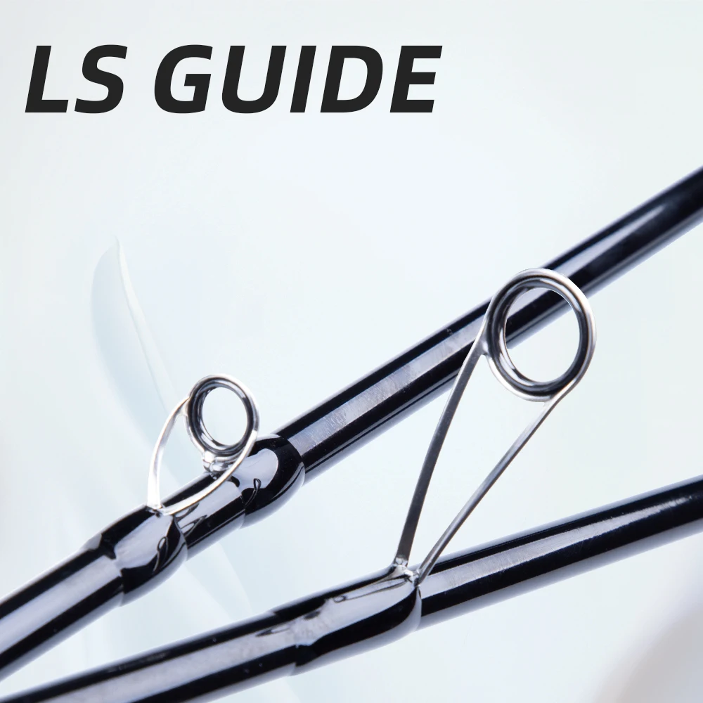 مراوح الصيد مقبض مدبب 36T الكربون الصلبة تلميح الفولاذ المقاوم للصدأ LS دليل الضوء UL خفيفة 1-7 جرام الكرابي سمك السلمون المرقط قضيب الصيد