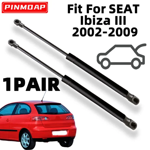 2pcs Rear Trunk Support Rod For SEAT Ibiza III 2002-2009 OE 6L6827550B Rear Tailgate Gas Springs Struts 6L6827550A STABILUS