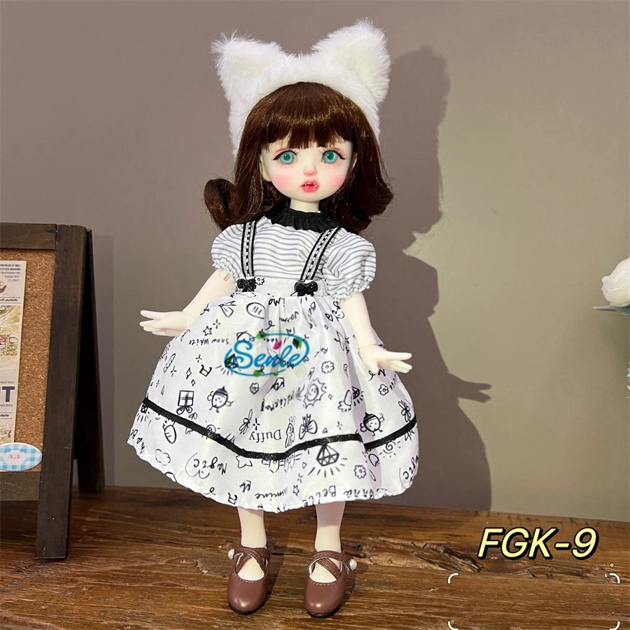 1/6 BJD Doll Dressing 30cm Doll Clothes Retro Palace Style Skirt Lolita Skirt Doll Accessories