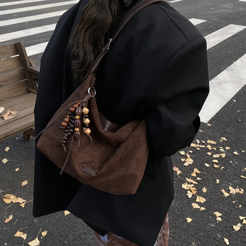 

2025 New Relaxed Shoulder Bag for Women, Vintage Patchwork Underarm Purse, Lightweight Leopard Print Hobo Bag, Casual & Chic