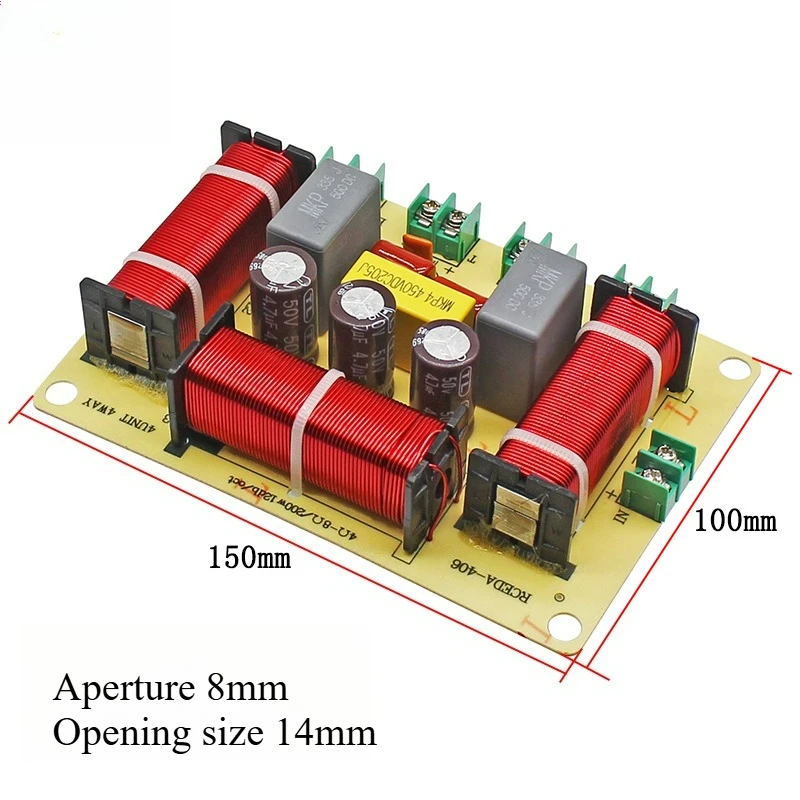 SOTAMIA HIFI 고출력 전문 스피커 분배기, 하나의 높음, 하나의 중간, 두 개의 낮음, 4방향 홈 오디오 및 비디오 오디오 분배기