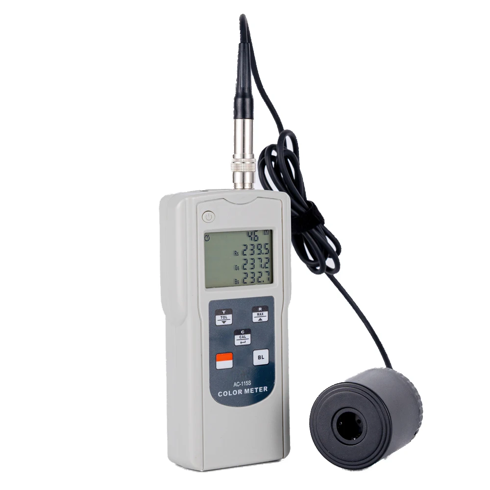 Handheld Colorimeter AC-115S High Precision Colorimeter Paint Coating Fabric Color Contrast Meter