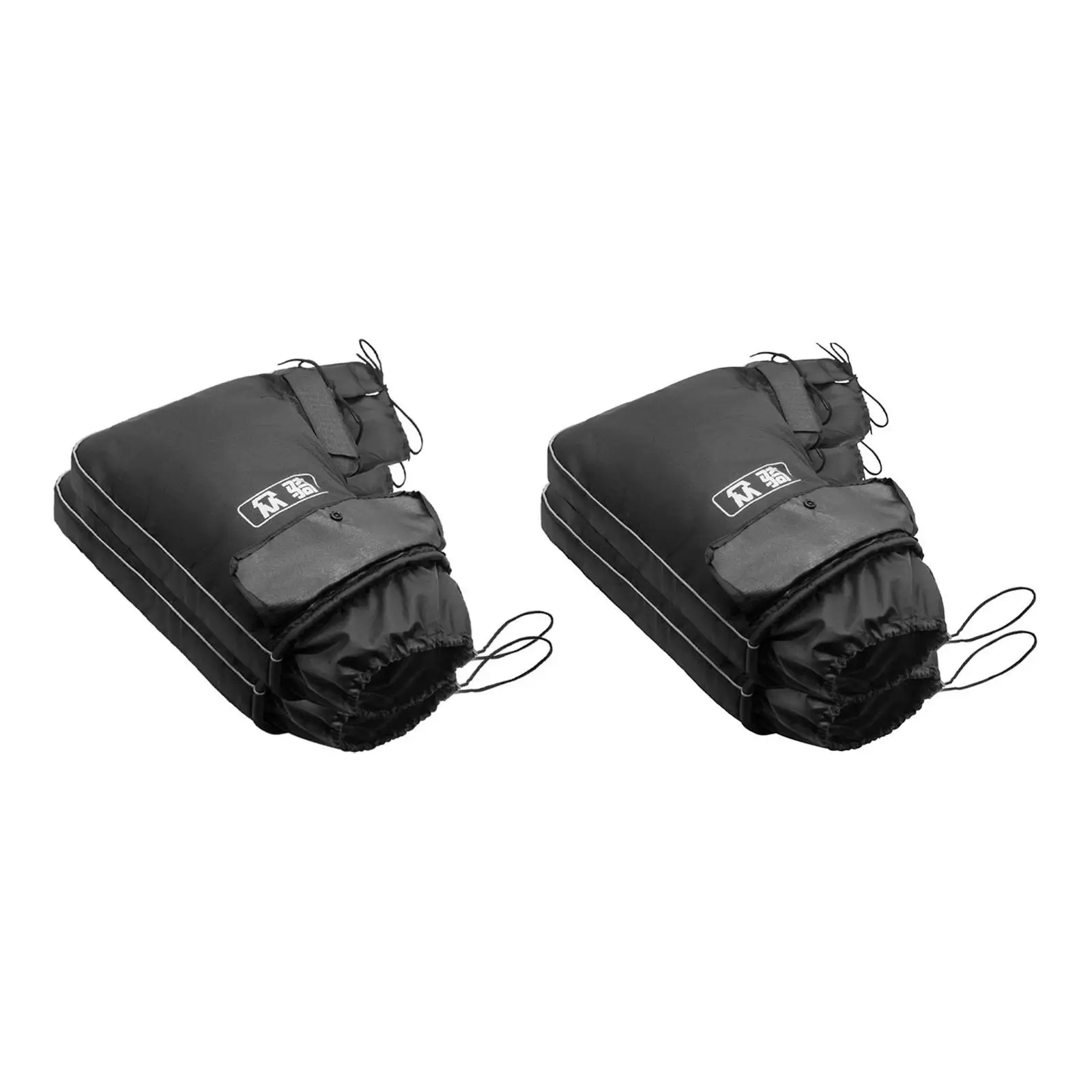 Motorcycle Handlebar Muffs Windproof Protective Warm Soft Keeps Hands Warm Winter Handlebar Mitts for ATV Snowmobile Scooter