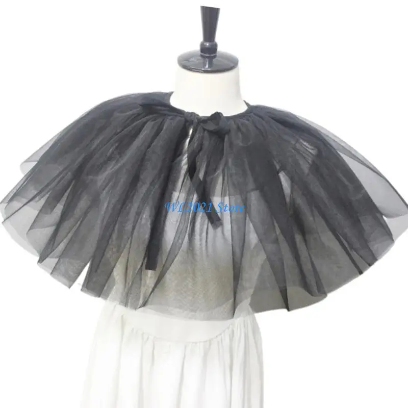 G5GC Tulle Ruff Twlar Courtstyle CountStyle for Women Cosplay Acture Actureing Neckpiece