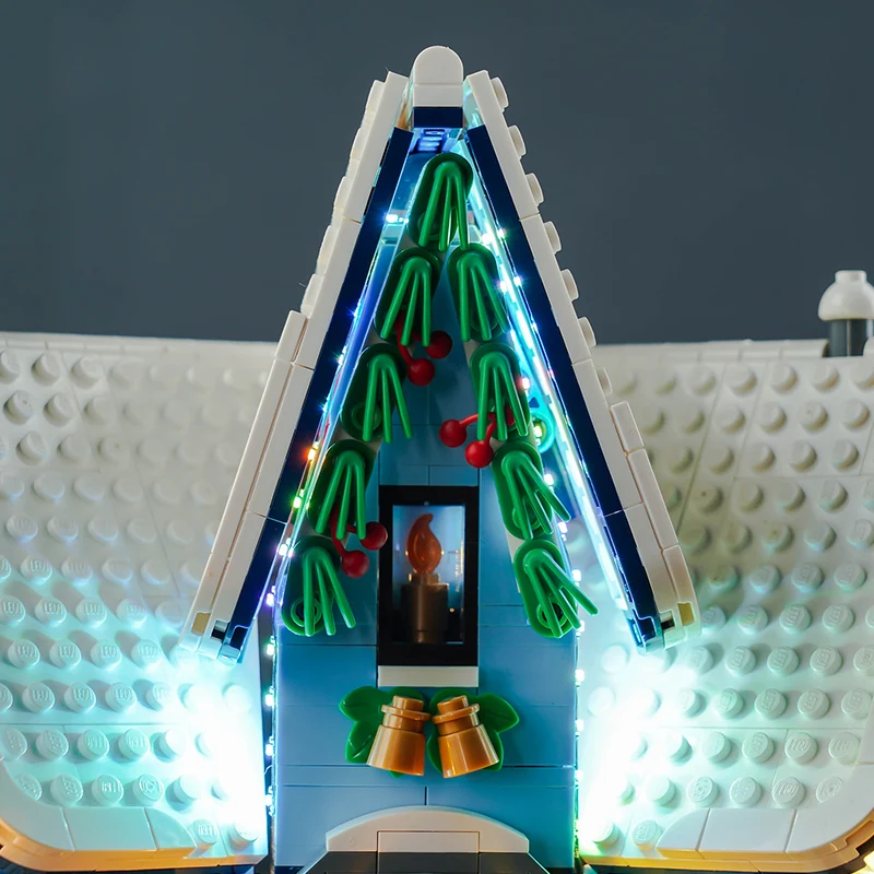 Vonado LED 10293 set is suitable for Santa\'s Visit building blocks (only including lighting accessories)