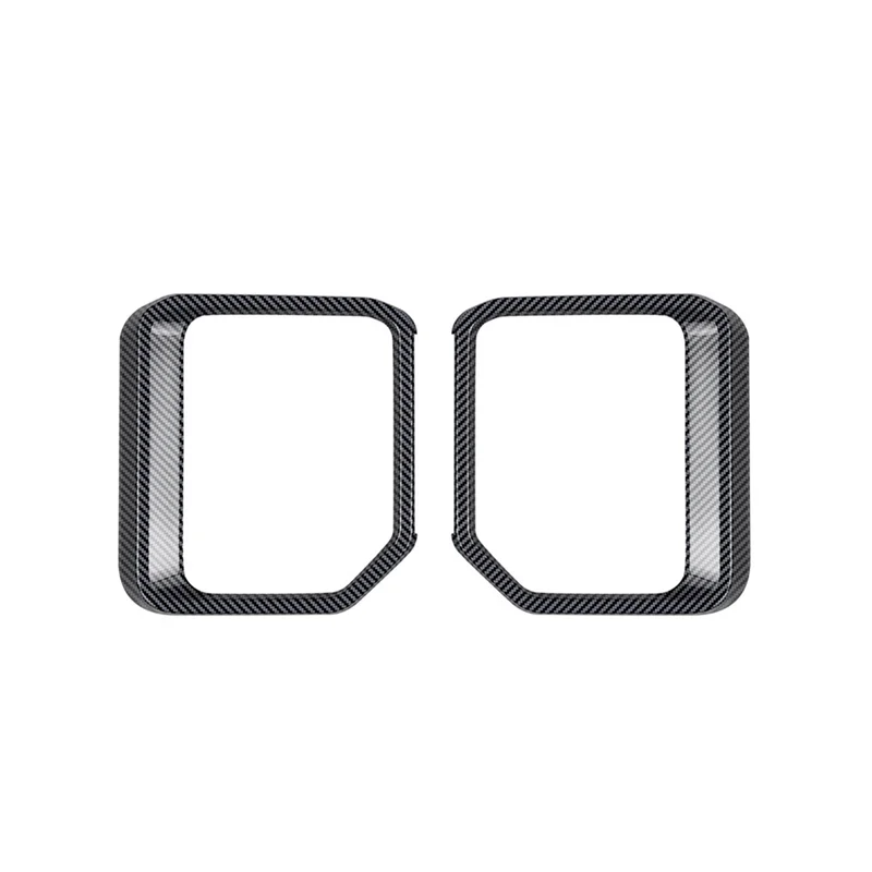 

NEW-Car Rearview Mirror Rain Eyebrow For Toyota Prado LC250 2024 Rear View Mirror Cover Trim Sticker Carbon Fiber