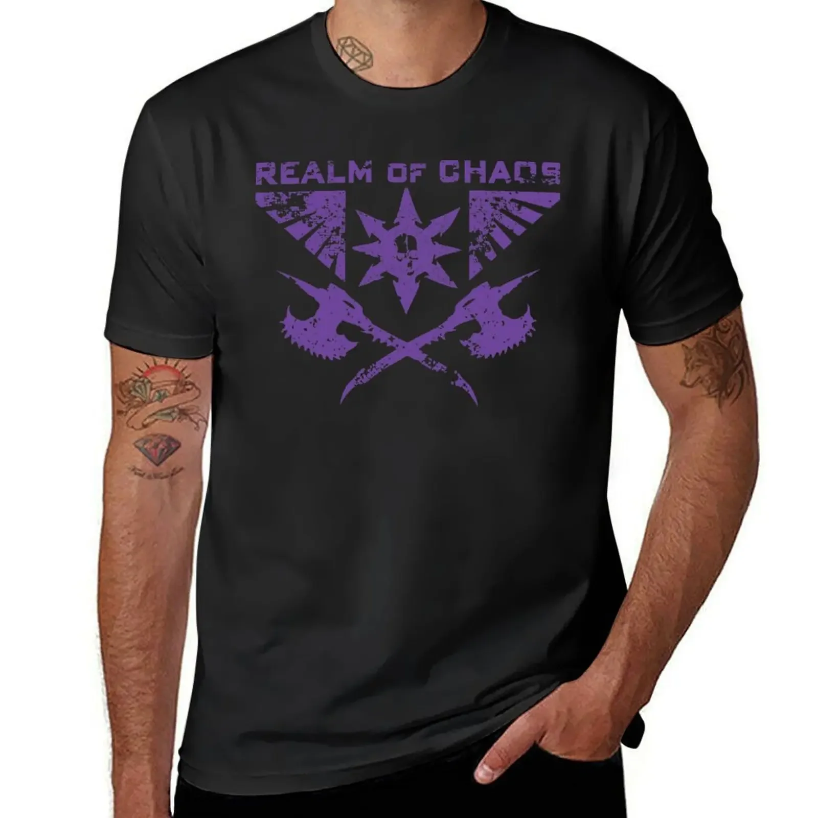 

Realm of Chaos T-Shirt anime t shirts cotton graphic tees custom shirt for a boy fruit of the loom mens t shirts