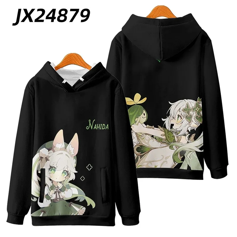 Genshin Impact Nahida 3D Print Oversized Women/Men Hoodie Sweatshirt Streetwear Hip Hop Pullover Hooded Jacket Cosplay Costumes
