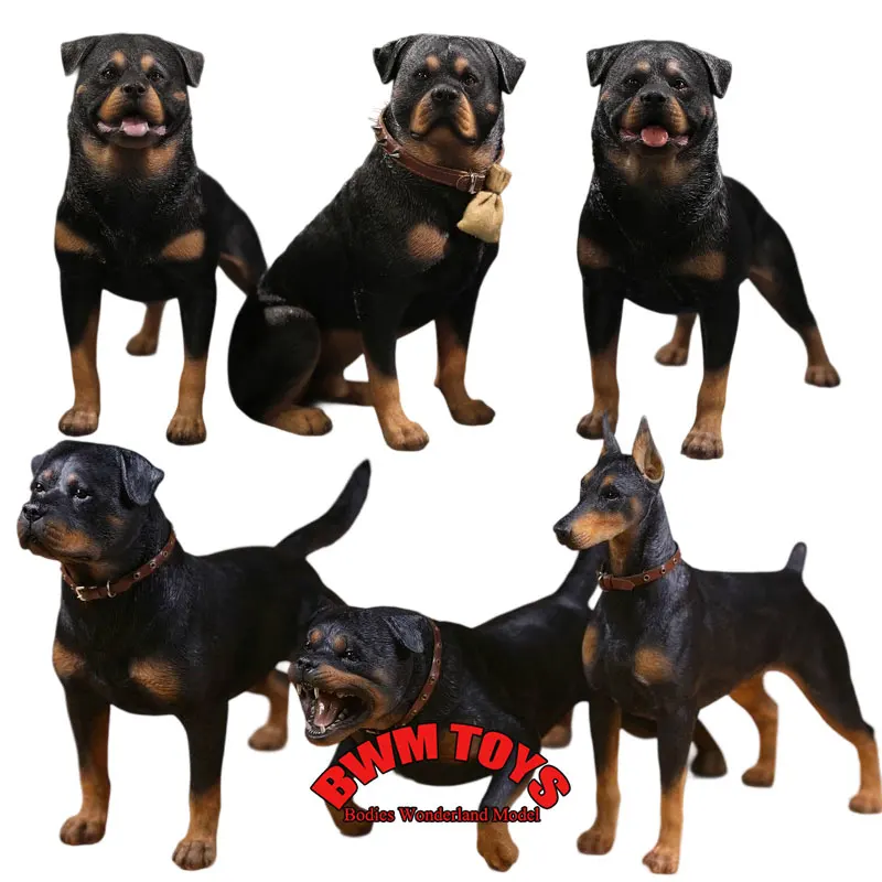 

1/6 Scale Figure Scene Accessories Simulation Animal Mr. Z Animal Model No.55 Police Rottweiler Model for 12" Action Figure