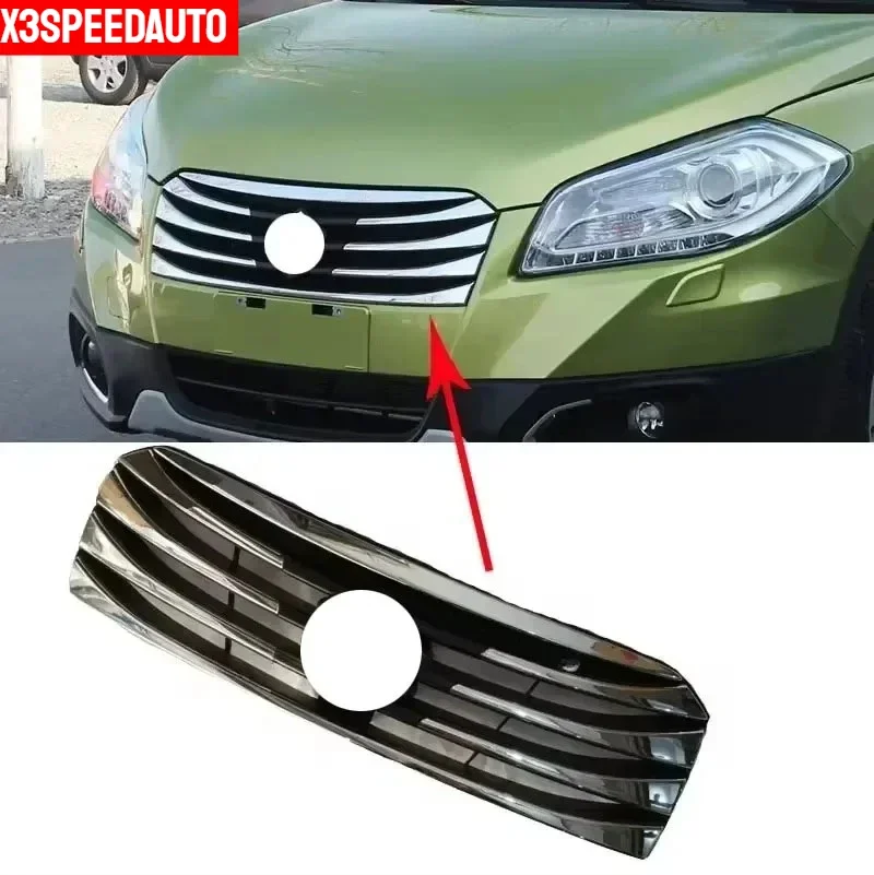 

Fit For Suzuki S-Cross SX4 2014-2017 Front Grill Gill Replacement Cover Trim Chromed ABS Plastic Car-styling