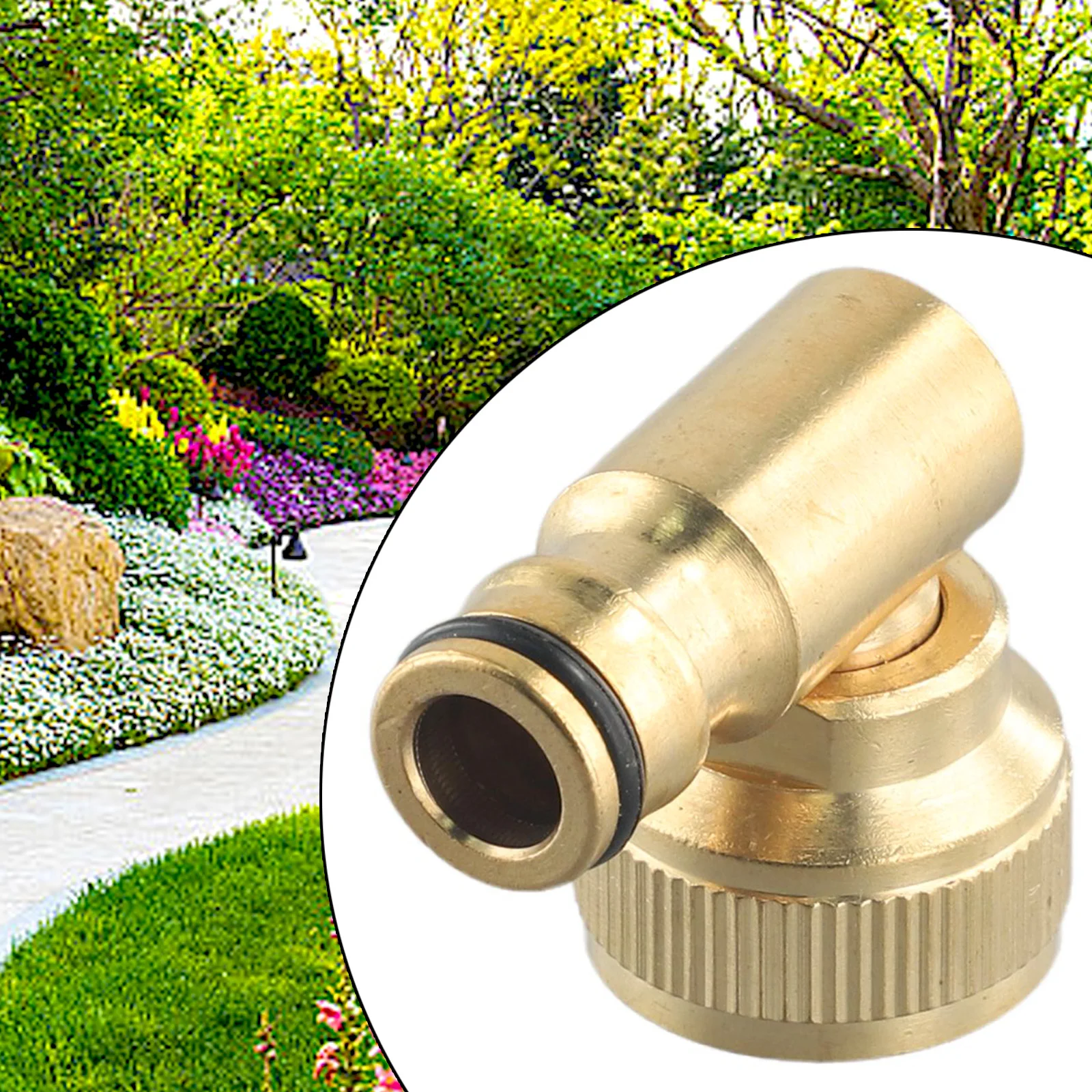 Practical Swivel Elbow Elbow 1PCS 3/4in Female Brass For Hosereels Hose Reel Outdoor Garden Quick Connector