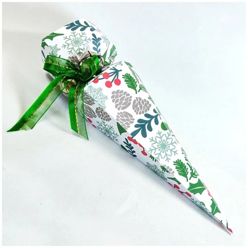 جديد 2025 مخروط كبير شجرة عيد الميلاد هدية صندوق جيب يموت حقيبة قطع يموت سكرابوكينغ بطاقة صنع الإطار الحرفية