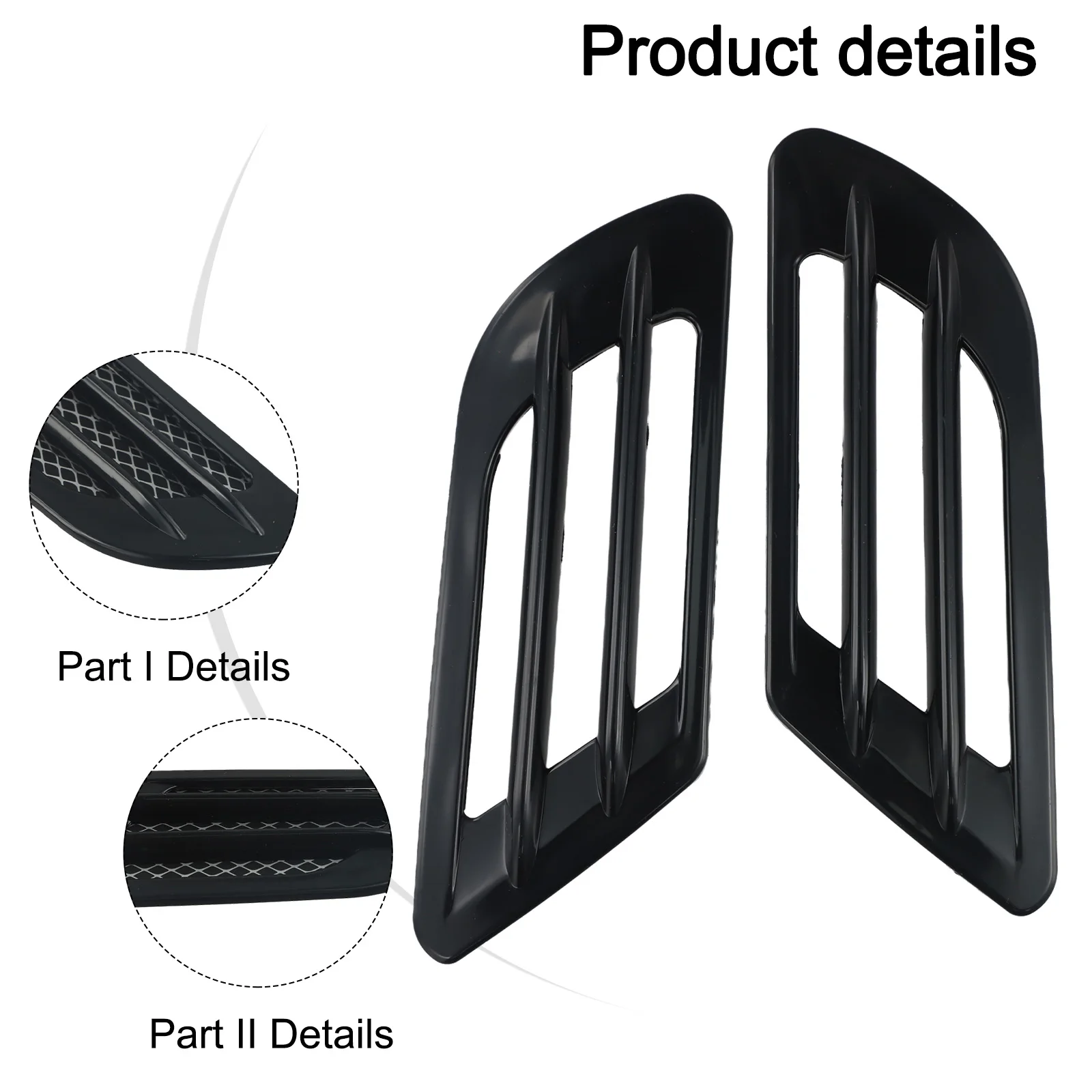 

Новые декоративные накладки на боковые воздухозаборники (молдинги) для капота автомобиля, универсальные, для улучшения внешнего вида автомобиля