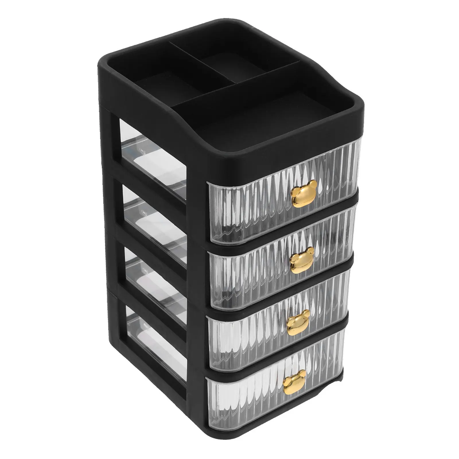 Drawer Storage Box Holder Organizer Desk File Sturdy PP Material Desktop Makeup Stationery Office Home Study