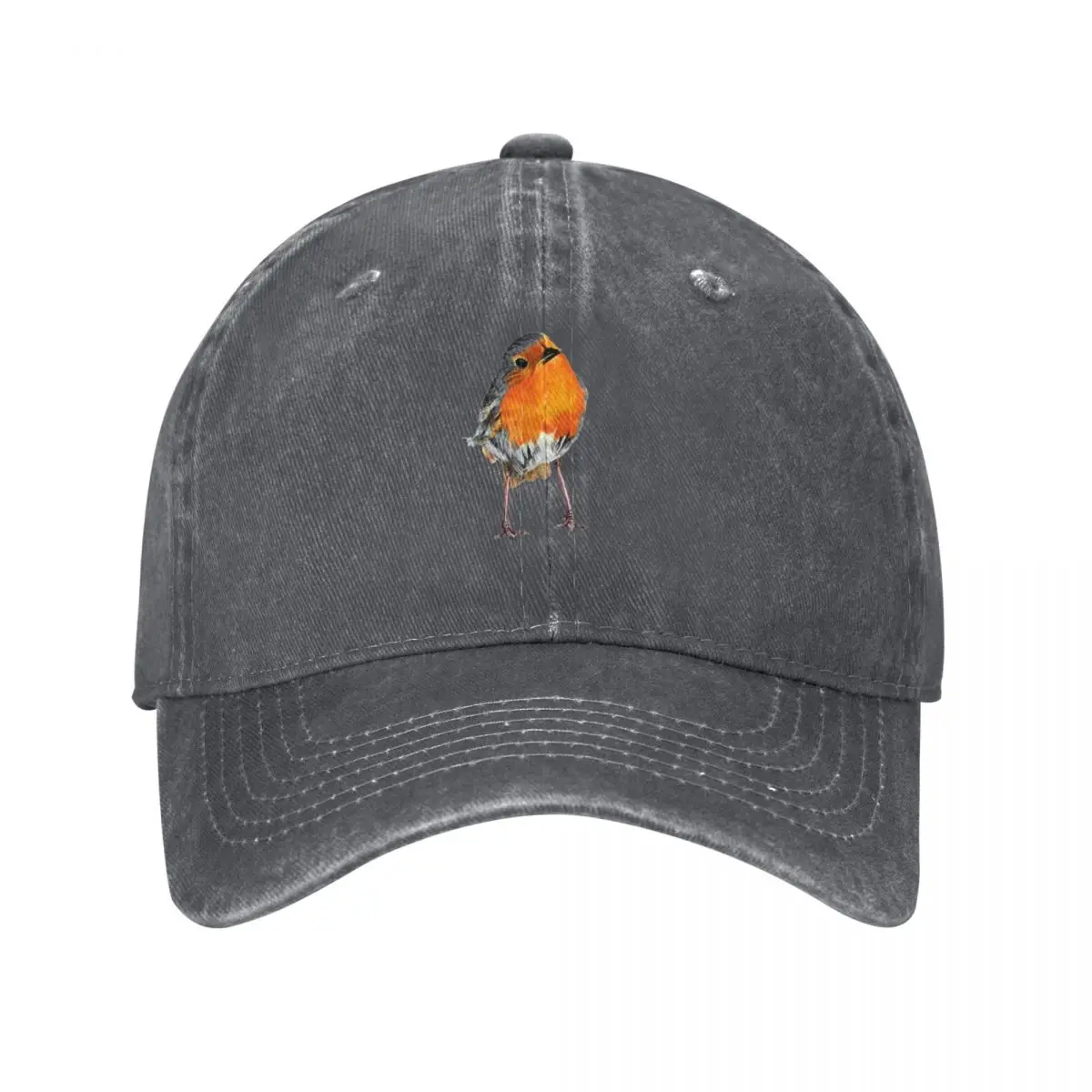 Red Robin - Robin Redbreast - songbird - Christmas Robin Wild bird Baseball Cap Thermal Visor hard hat Women Hats Men's