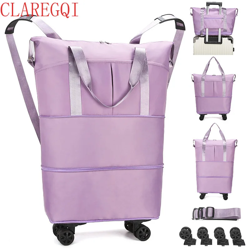 Moving bags Hulken bag with wheel College Moving Bags Reusable Folding Rolling Tote bag Ultralaege capacity can checkedin by air view 3