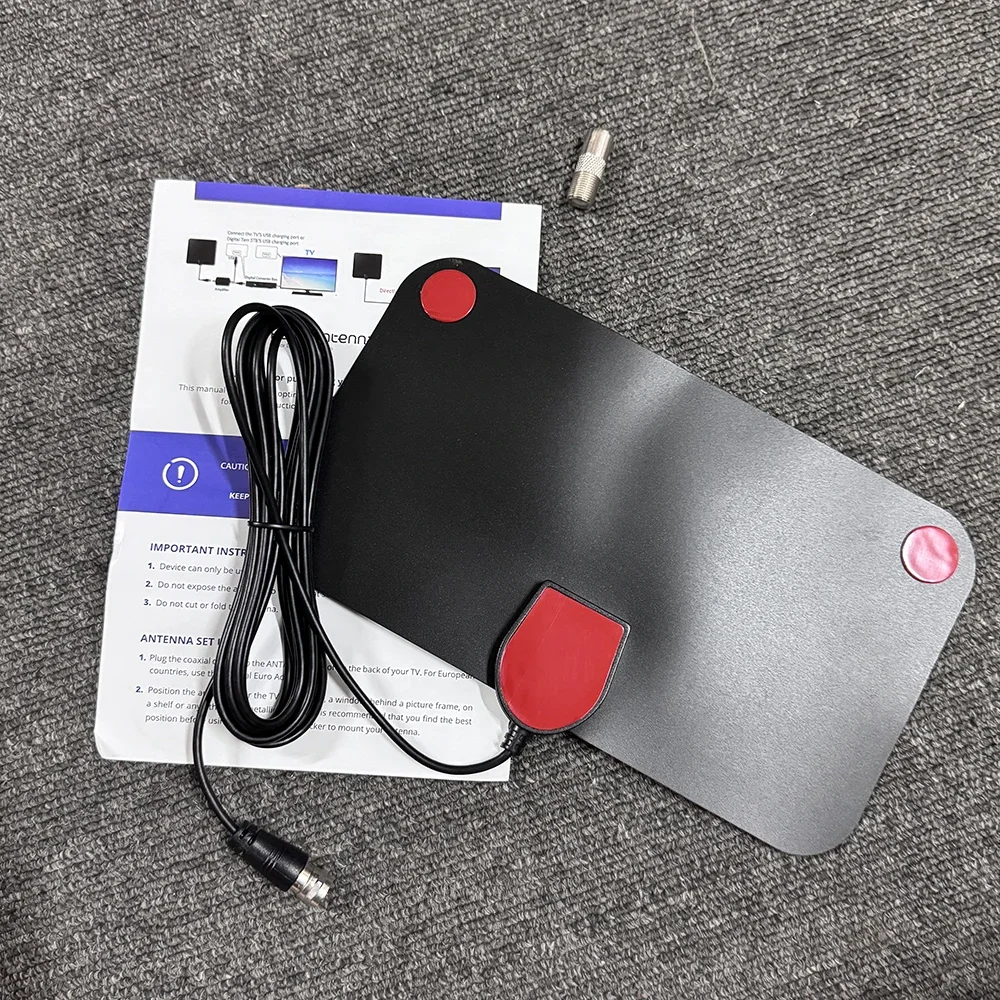 TV ad alta definizione ad alto guadagno TV digitale Box Antenna TV digitale Booster Antenna interna attiva Impostazione piatta