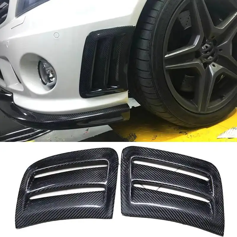 

Carbon Fiber Front Bumper Side Air Fenders Vents Panels Trims Cover for Benz C-class W204 C63 Amg 2007 - 2011 Car-styling