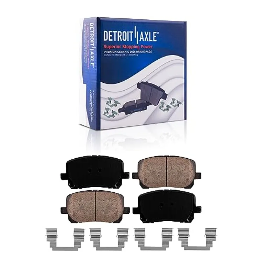 دوارات القرص الأمامي والطبول الخلفية طقم فرامل لـ 2003-2008 تويوتا كورولا منصات السيراميك شبه المعدنية استبدال الأحذية 10 قطعة