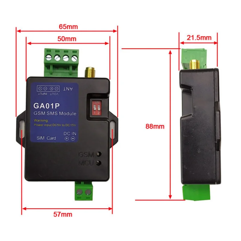 AC56-GA01P Vending Machine GSM Alarm Box Support Power Failure Alert One Alarm Input One Alarm Voltage Output