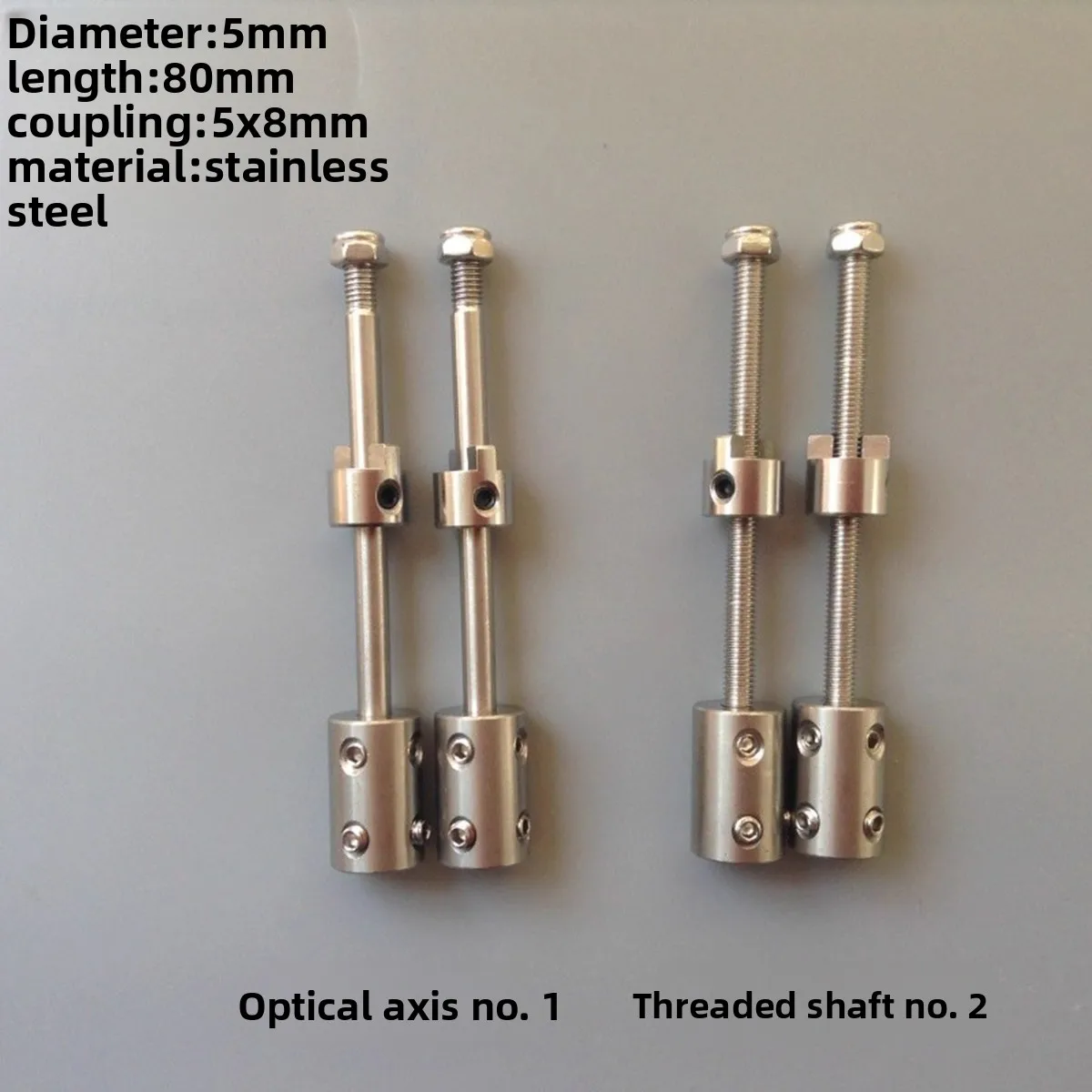 Stainless Steel Coupling, Water Pipe Boat, Mesh Boat, 5mm Drive Shaft, Motor Extension Shaft, Propeller Installation Shaft