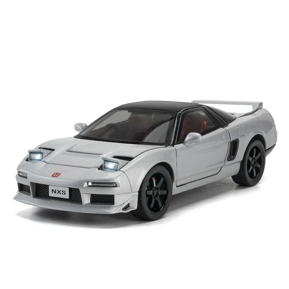 1:32 Honda Acura NSX Alta Simulazione Pressofuso In Lega di Metallo Modello di auto Suono Luce Tirare Indietro Collezione Giocattolo Per Bambini Regali