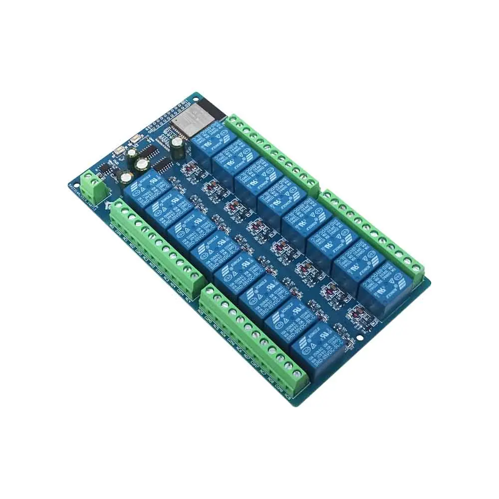 Alimentation électrique DC 5V ESP32, module de relais 16 canaux, carte de développement ESP32-WROOM, développement secondaire