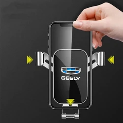 Car Phone Holder GPS Mobile Cell Support For iPhone 13 12 11 Pro Max X 7 8 For geely emgrand ec7 ec8 ck atlas ck2 ck3 gt gc9