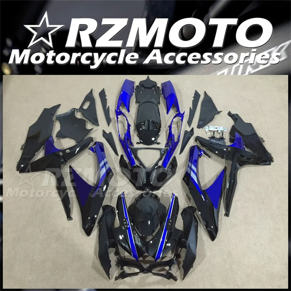 New ABS Motorcycle Fairings Kit For Suzuki GSXR600 GSXR750 08 09 10 K8 GSXR 600 750 2008 2009 2010 Custom Blue Black