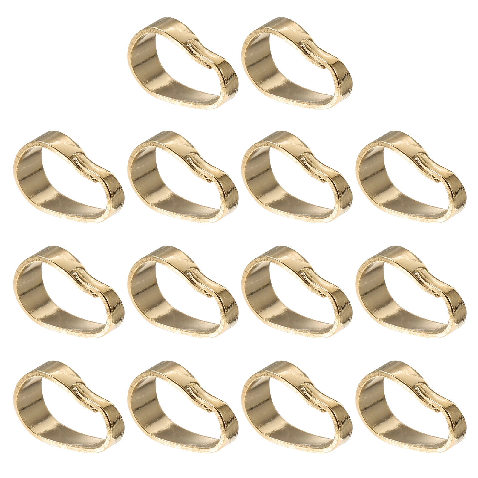 

100pcs Necklace Pendant Clasp Charms Links Buckle Silver Pinch Clip Jewelry Bails Connector Metal Alloy Snap Hook DIY