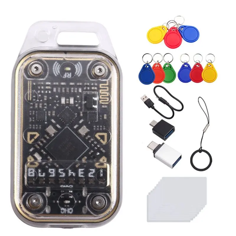 

【THANKSGIVING DAY】Chameleon V2.0 RFID-считыватель смарт-чипов, эмулятор + 9XUID-брелок/CUID-карта ID IC 125 кГц 13,56 МГц, декодирование карт NFC