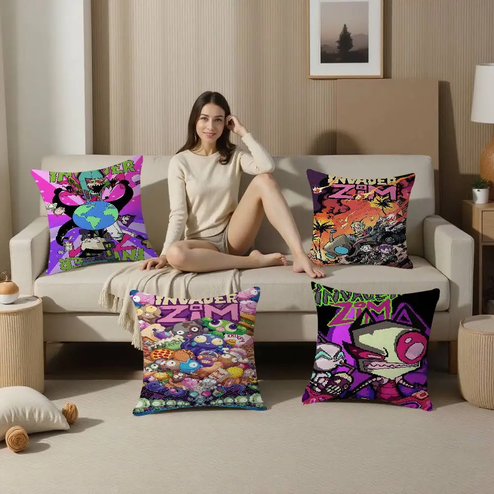 

Anime Invader Zim Pillow Anime Pillow Sofa Bed Head Pillow Cover Cushion Cover 45x45 cm Fashion