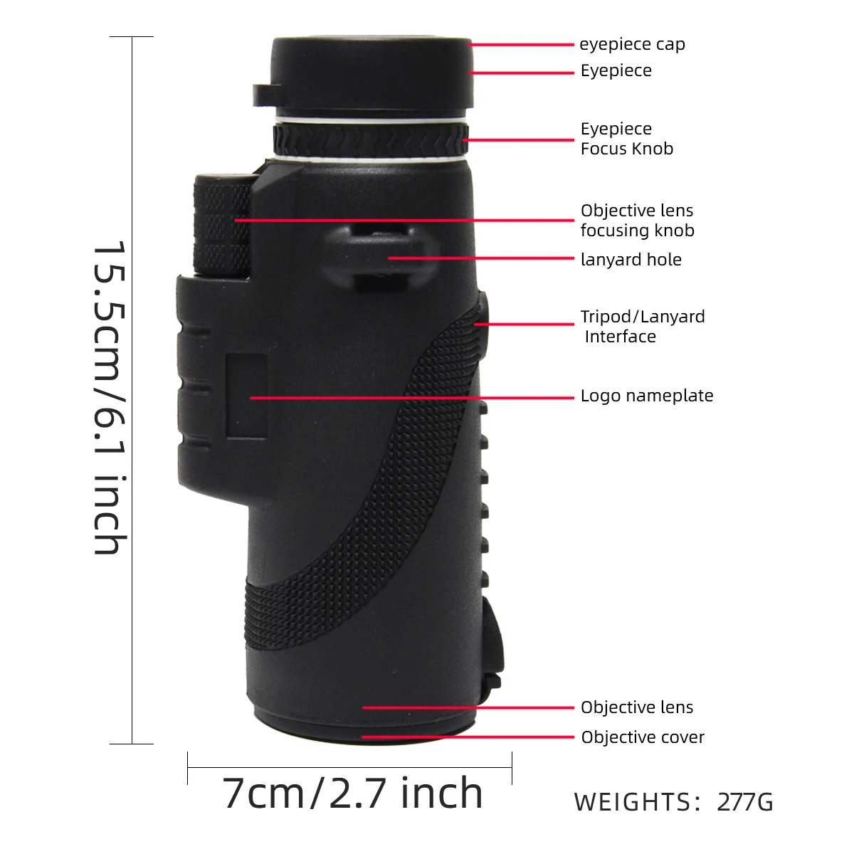 80X100 HD  Powerful Monocular Telescope Portable Binoculars Long Range Telescope Hunting Camping With Outdoor Camping Travel