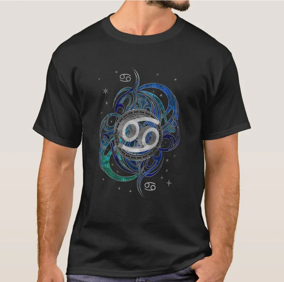 

Fashion Cancer Zodiac Sign Water Element Birthday Gift T Shirt. New 100% Cotton Short Sleeve O-Neck Casual Unisex T-shirts