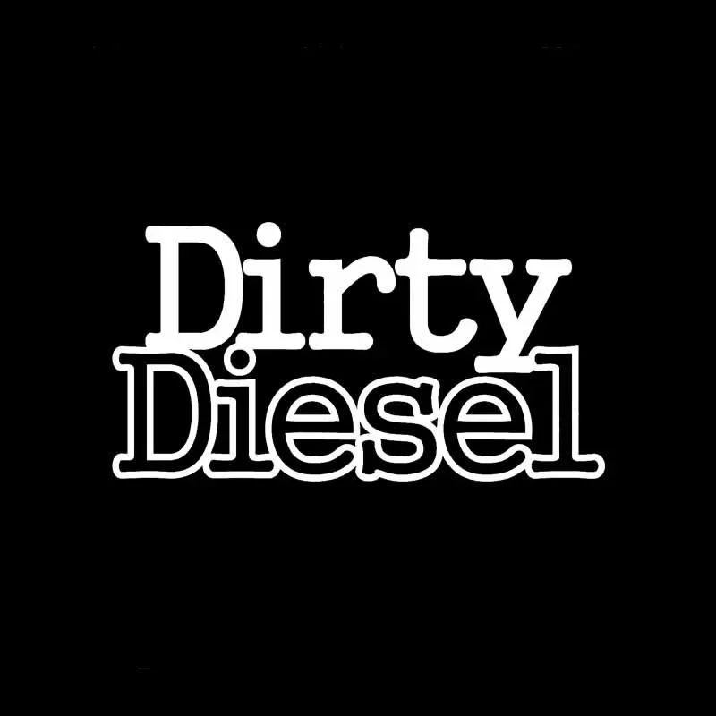 Diesel Car Sticker Decal Funny Fresh Interesting Car Sticker Pvc Decal Is Suitable for Various Models Black/white, 14cm*7cm