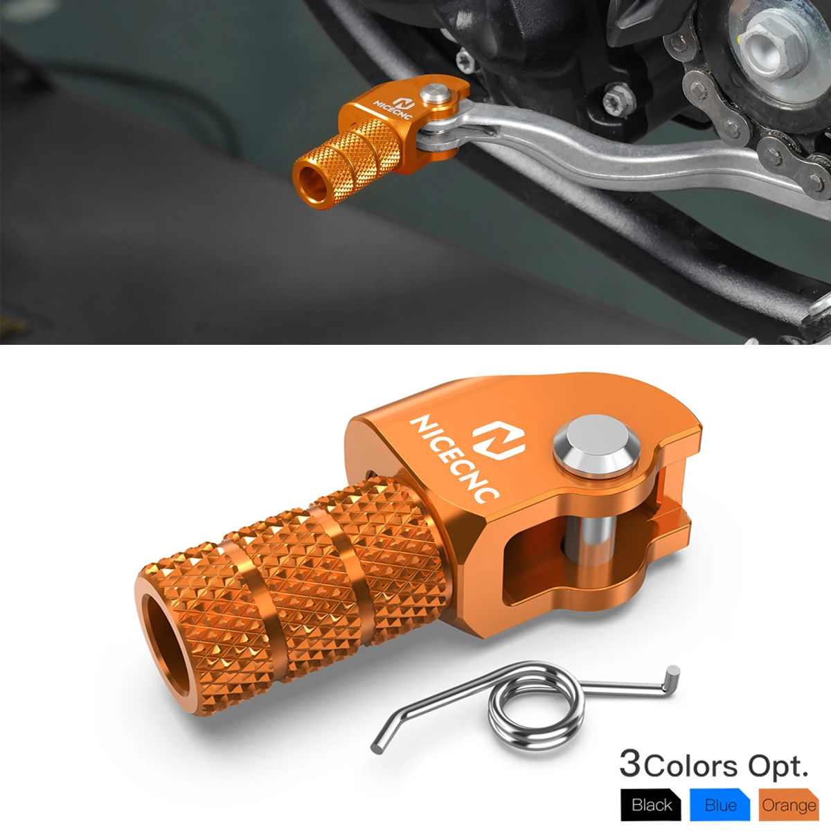 NICECNC For KTM 2017-2024 EXC 300 TPI EXC 250 EXCF 350 EXC 450 SX 125 SXF 250 SXF 450 XCW 300 XC XCF Adjustable Shift Lever Tip