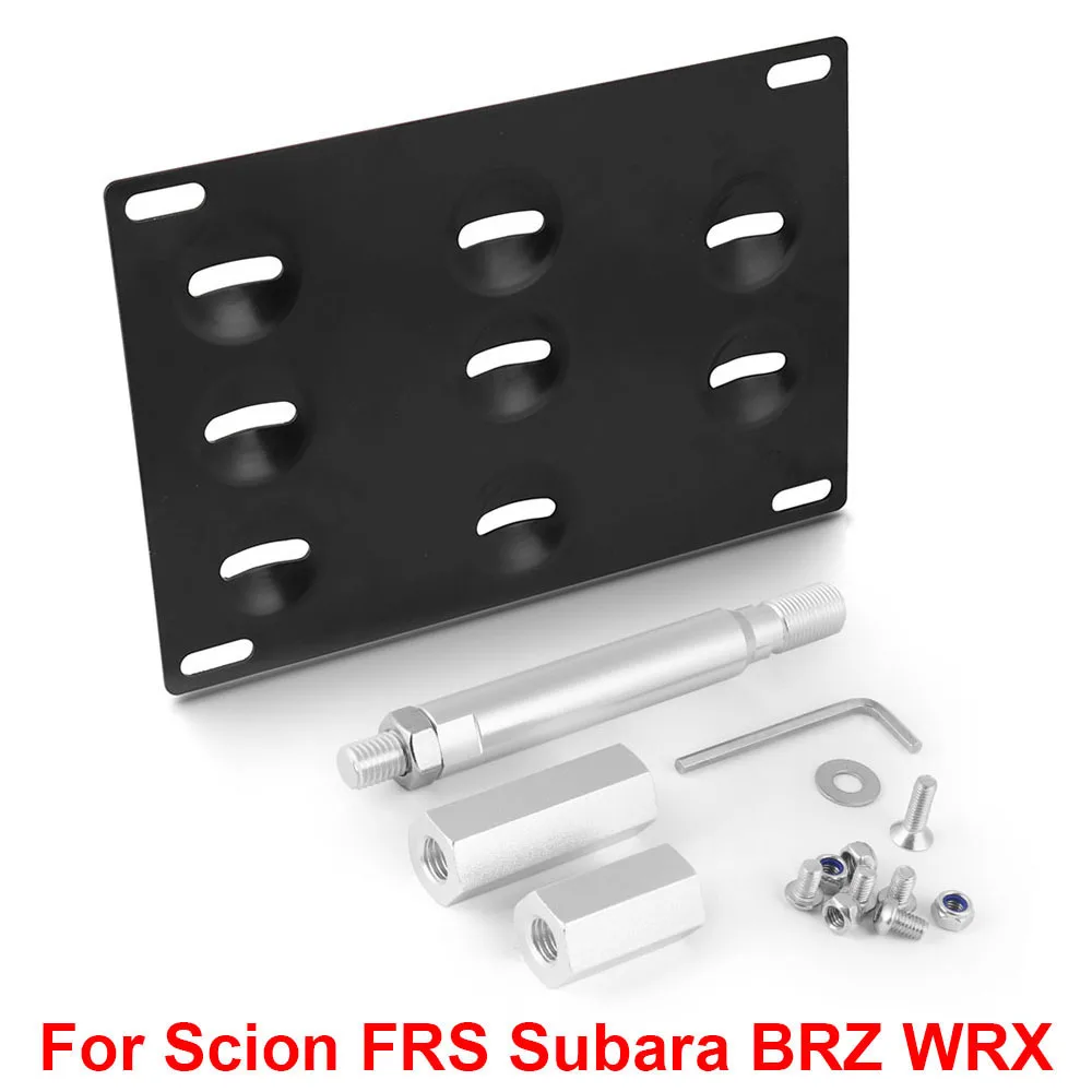 Car Conversion Bumper Trailer Hook License Plate Mounting Bracket for Scion FRS Subara BRZ