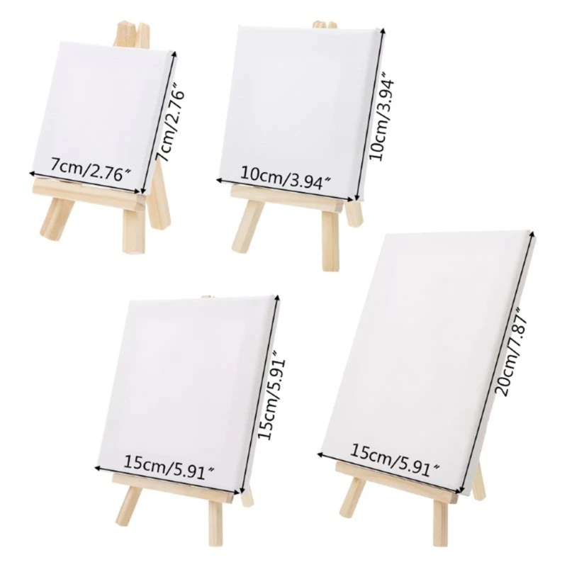 Wood Mini Easel Frame Tripod Display Meeting Wedding Table
